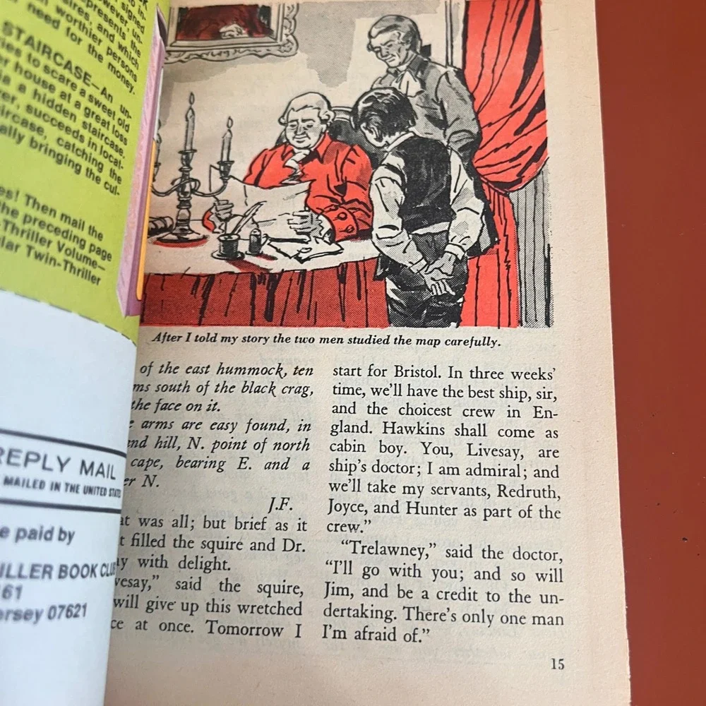 Childrens Digest Magazine Feb 1977 Treasure Island Tintin Vtg Larry Noble Art